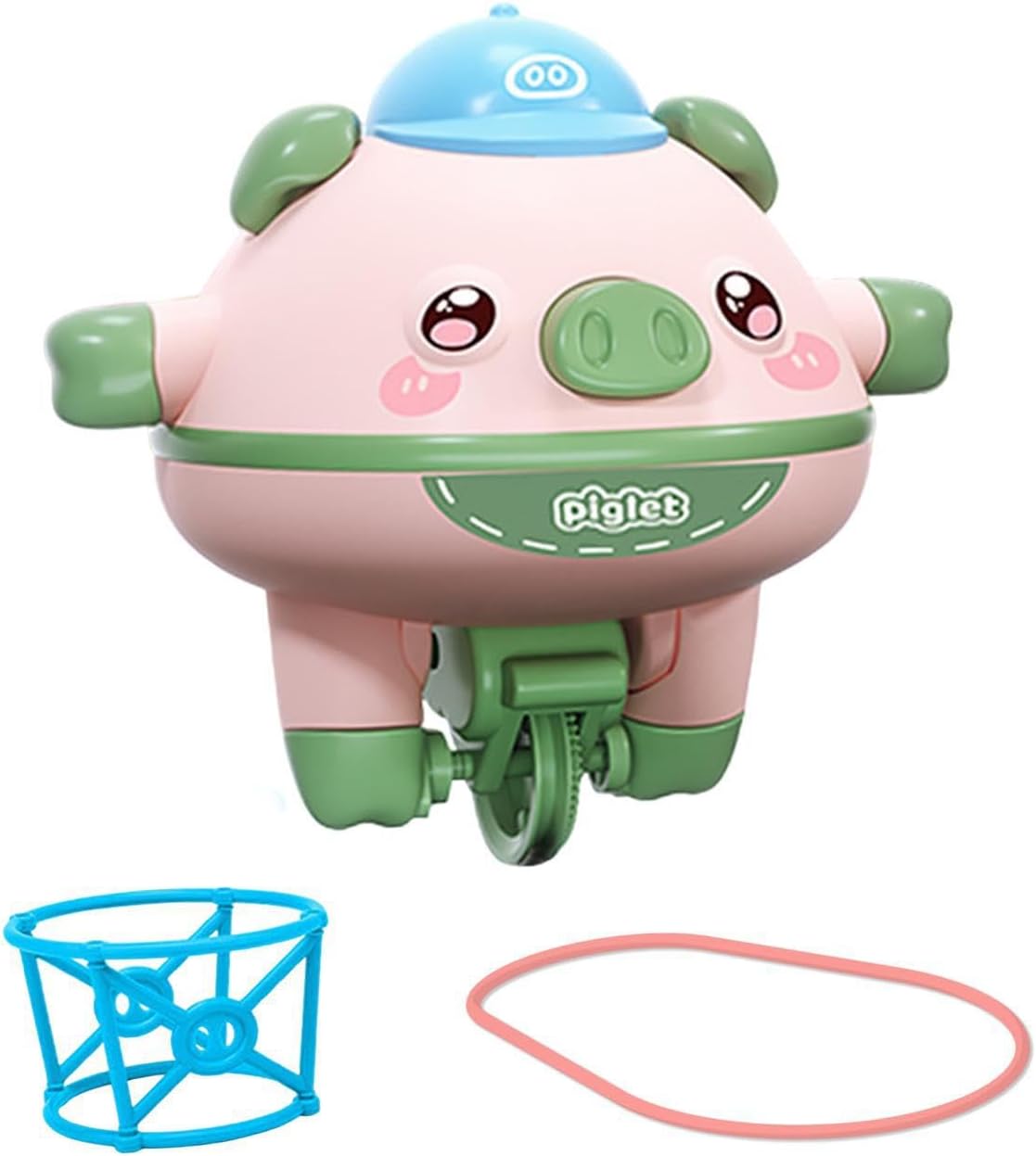 Unicycle Toy Gyro Balance Robot Pig Toy is Fun Way for Children to Balance and Movement Together Novelty Tightrope Walking Tumbler Unicycle, Green