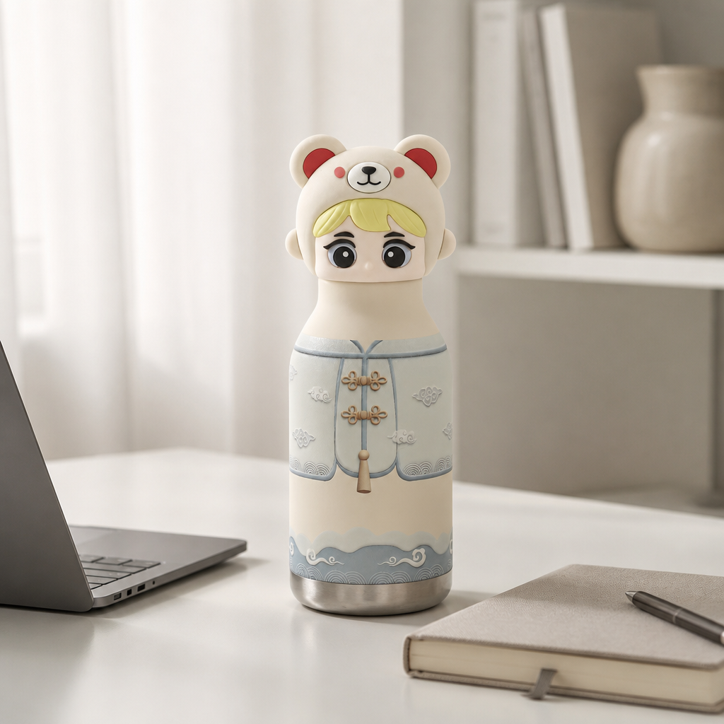 Bestie Character Water Bottle